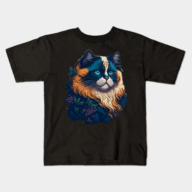 Cat Breed - Ragdoll Kids T-Shirt by ImaginativeInkPOD